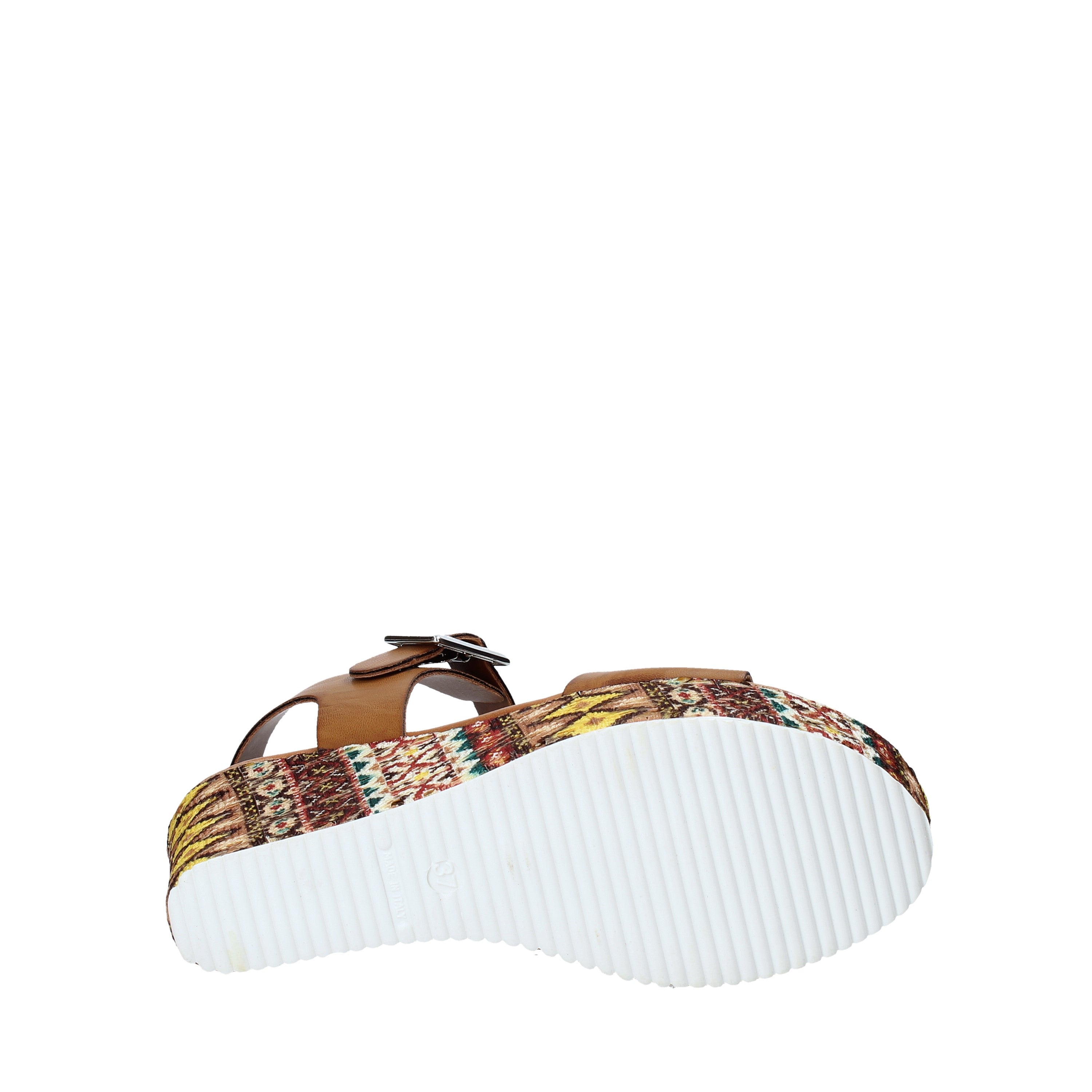 Sandali zeppa Marrone Grace Shoes