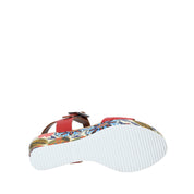 Sandali zeppa Rosso Grace Shoes