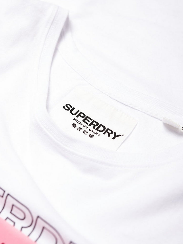 T-shirt Bianco Superdry