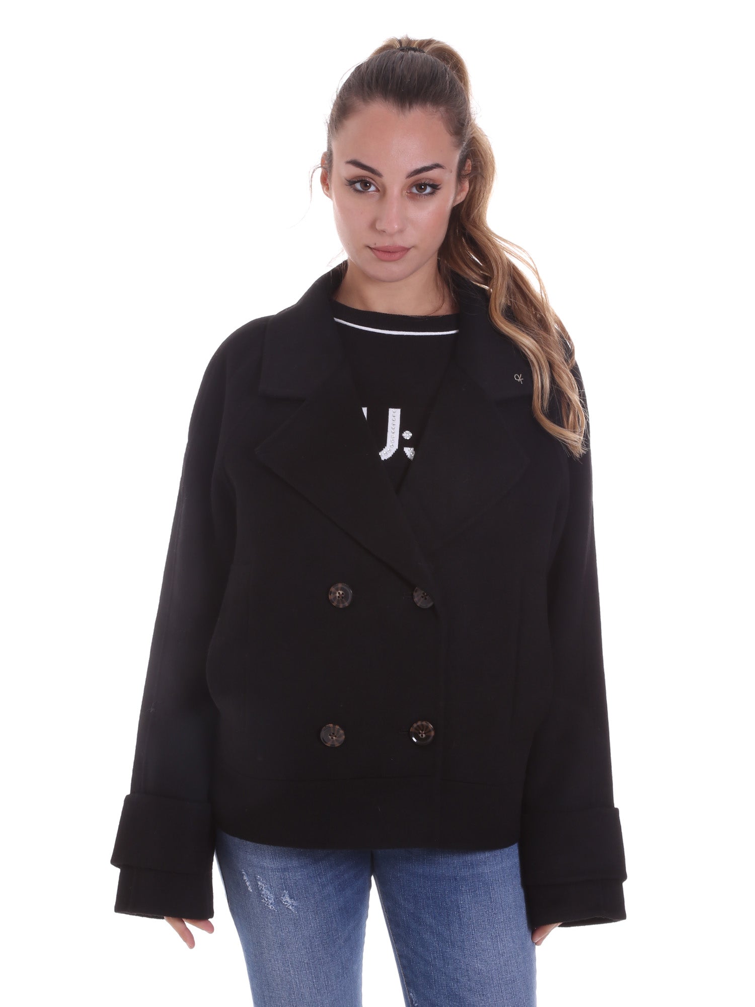 Cappotti Nero Calvin Klein