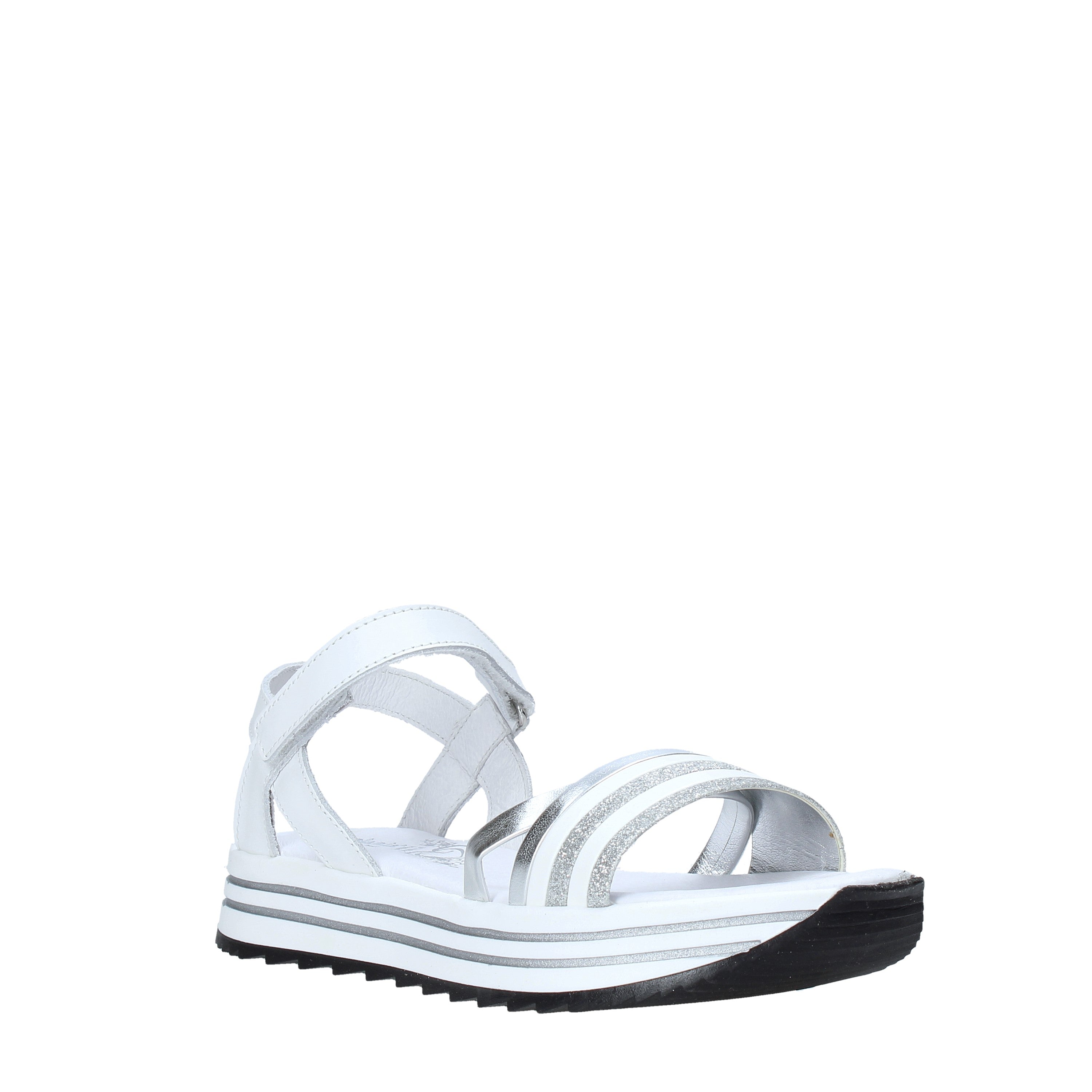 Sandali con strappi Bianco Melania