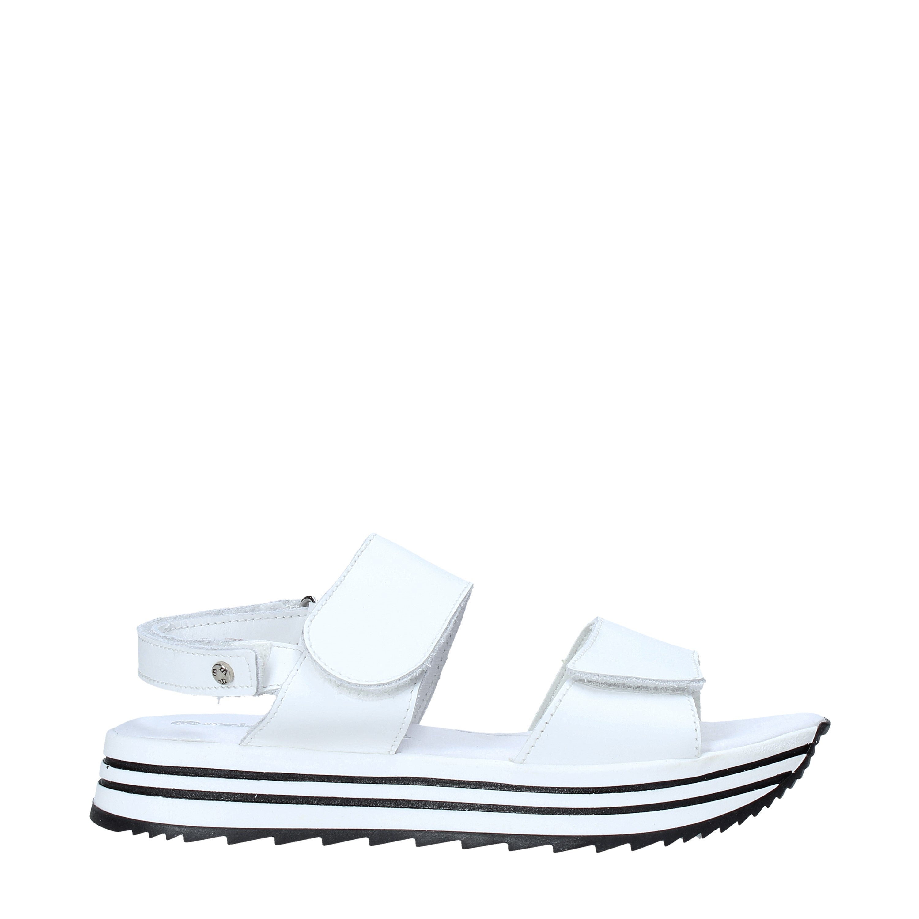Sandali con strappi Bianco Melania