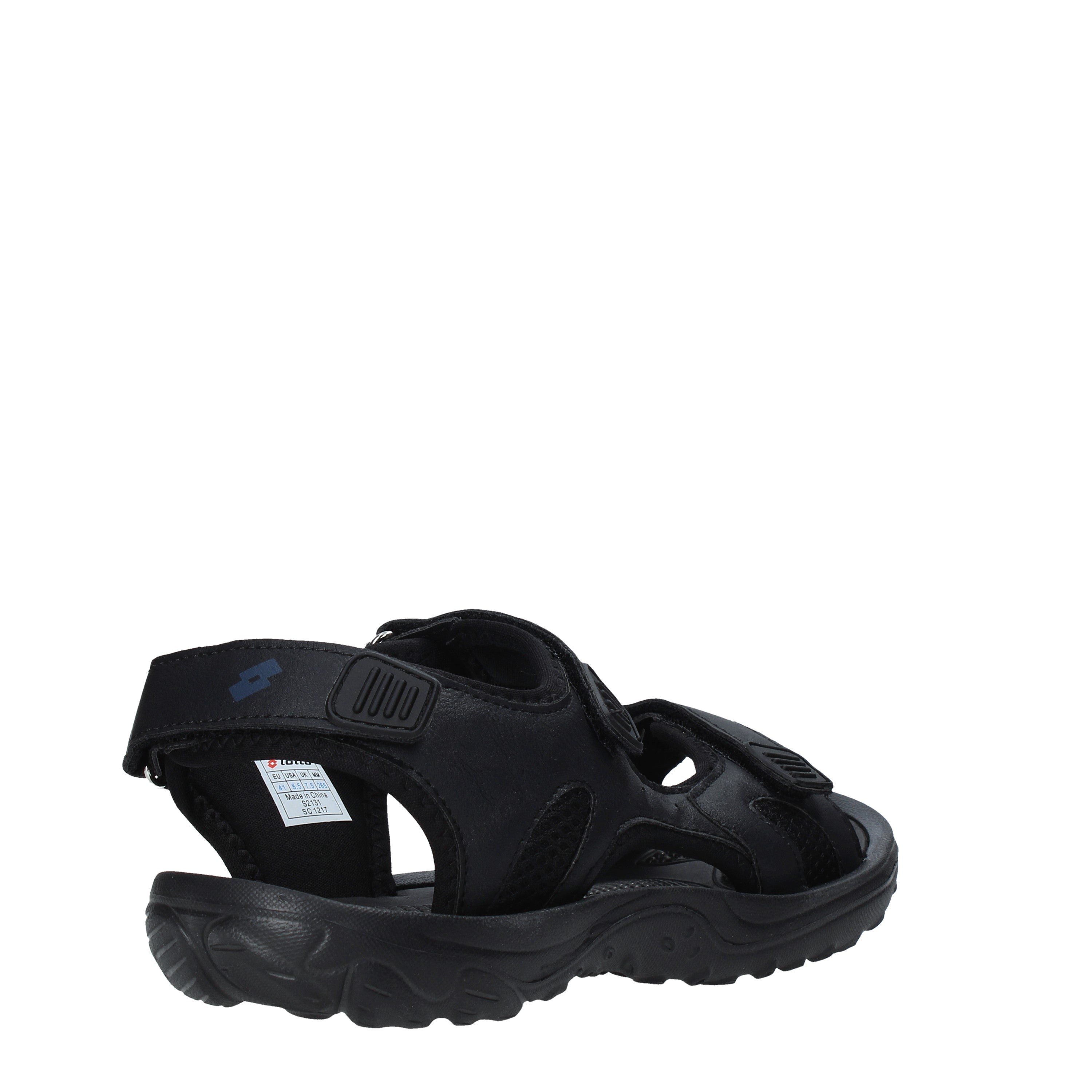 Sandali con strappi Nero Lotto