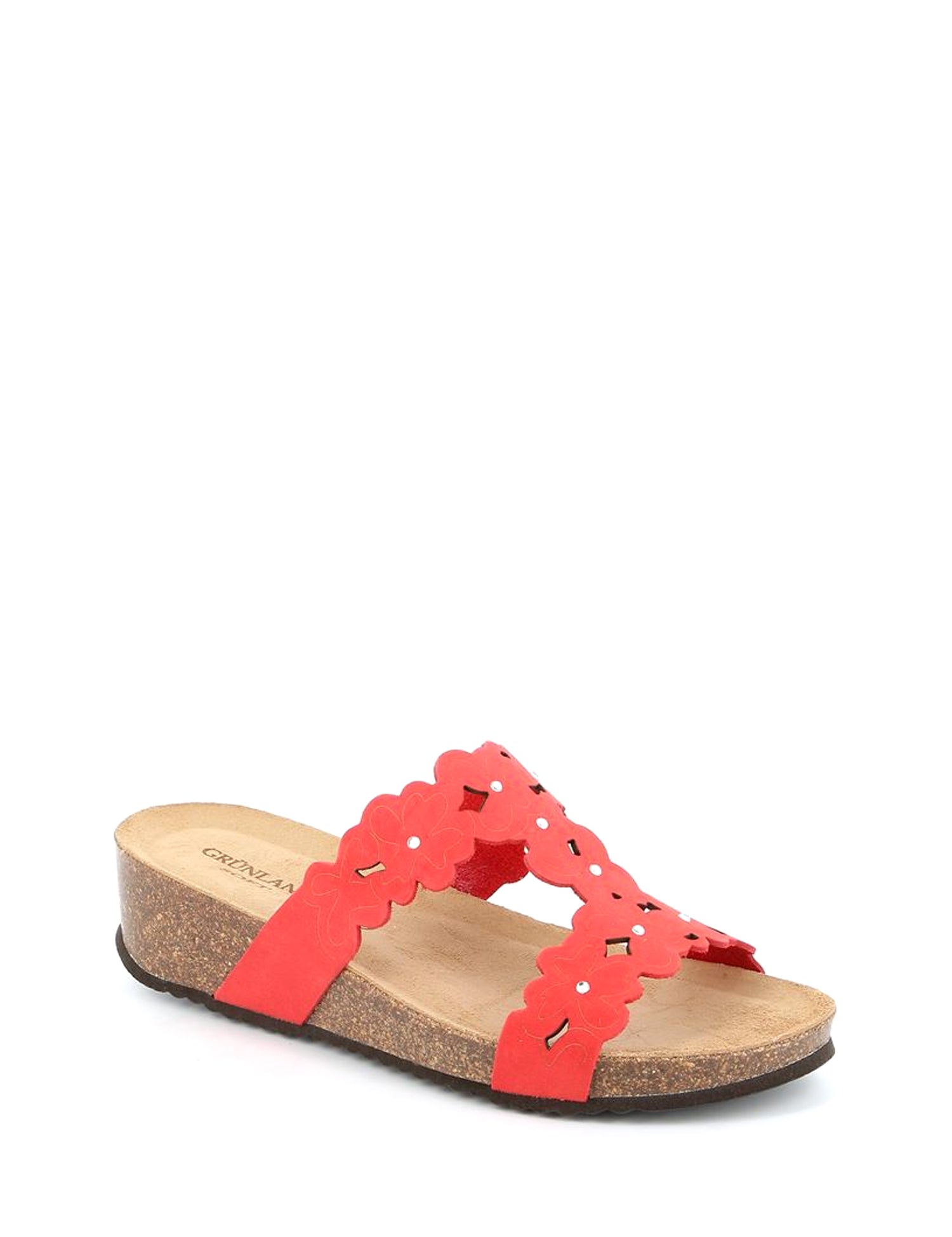 Sandali zeppa Rosso Grunland