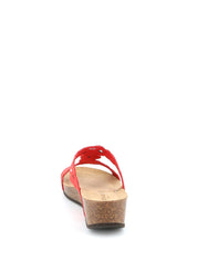 Sandali zeppa Rosso Grunland
