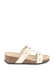 Sandali zeppa Bianco Grunland