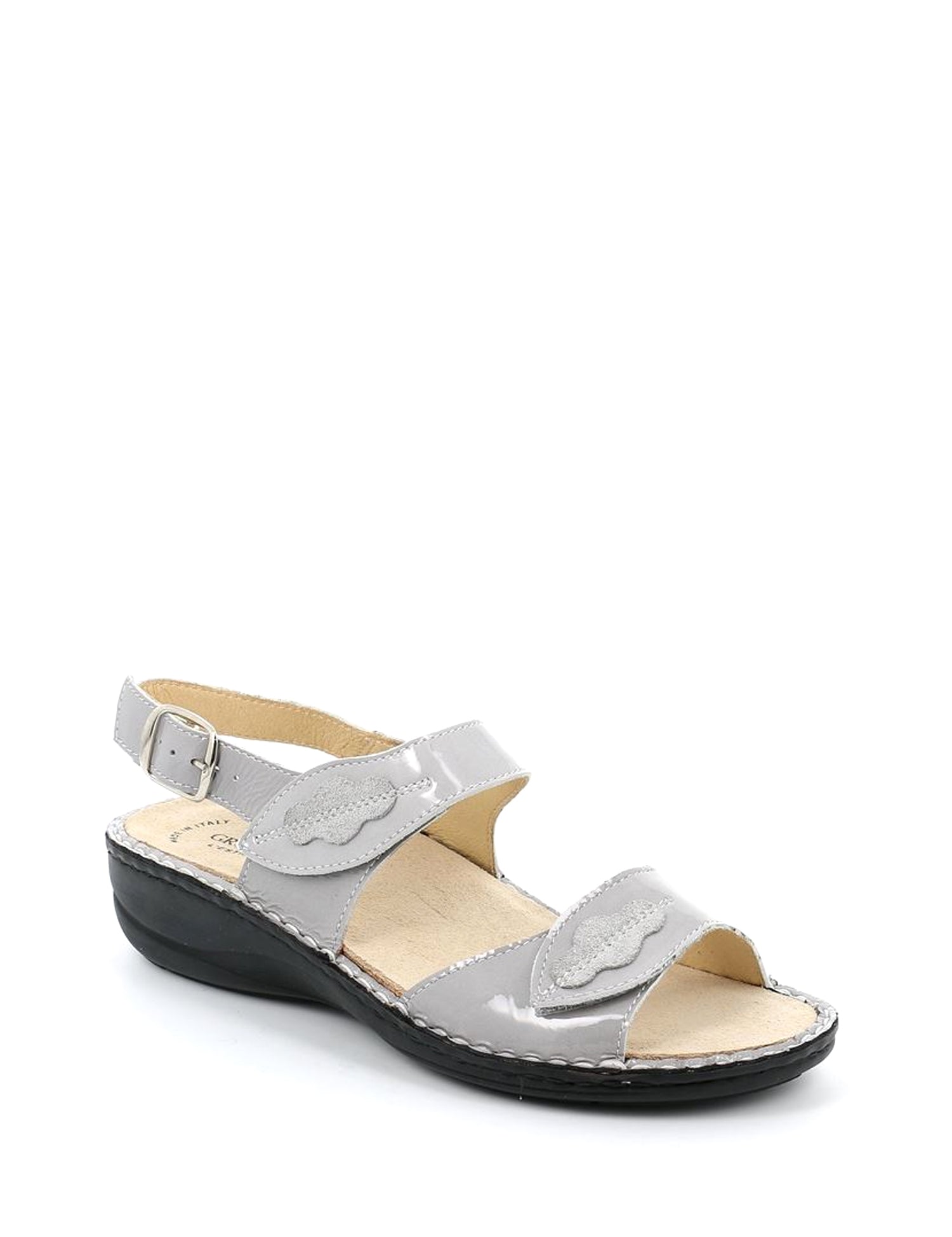 Sandali zeppa Grigio Grunland