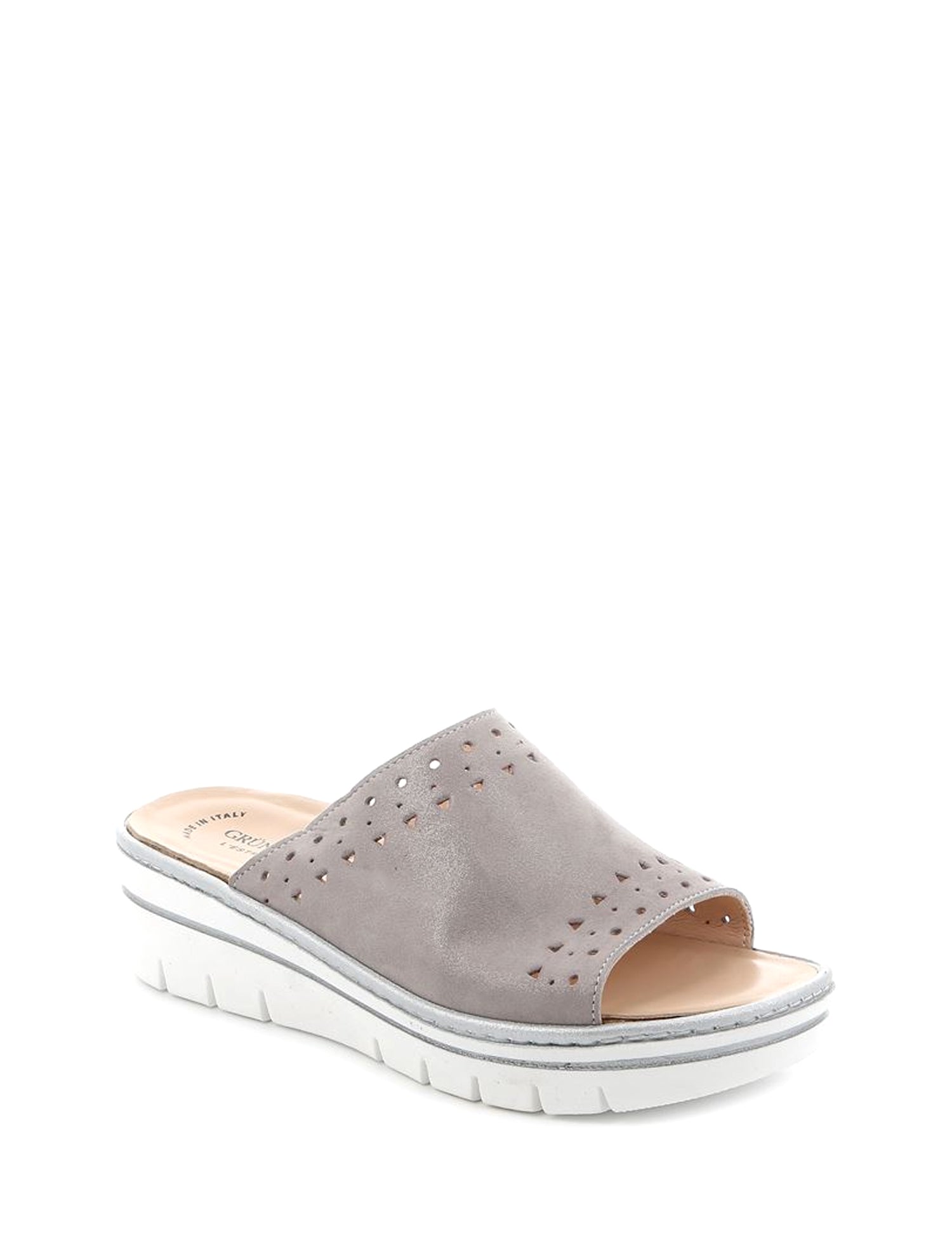 Sandali zeppa Grigio Grunland