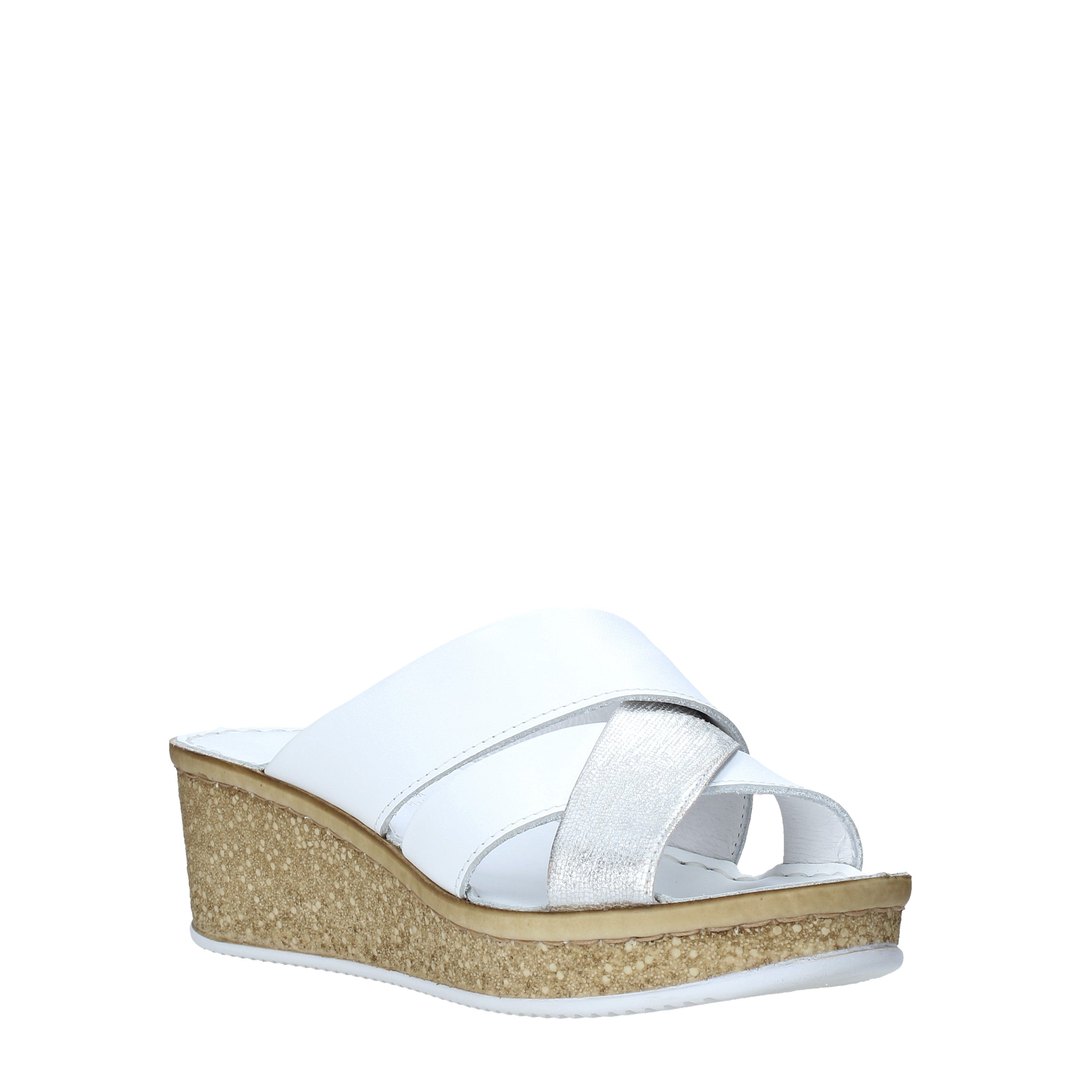Sandali zeppa Bianco Grunland