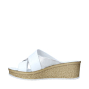 Sandali zeppa Bianco Grunland