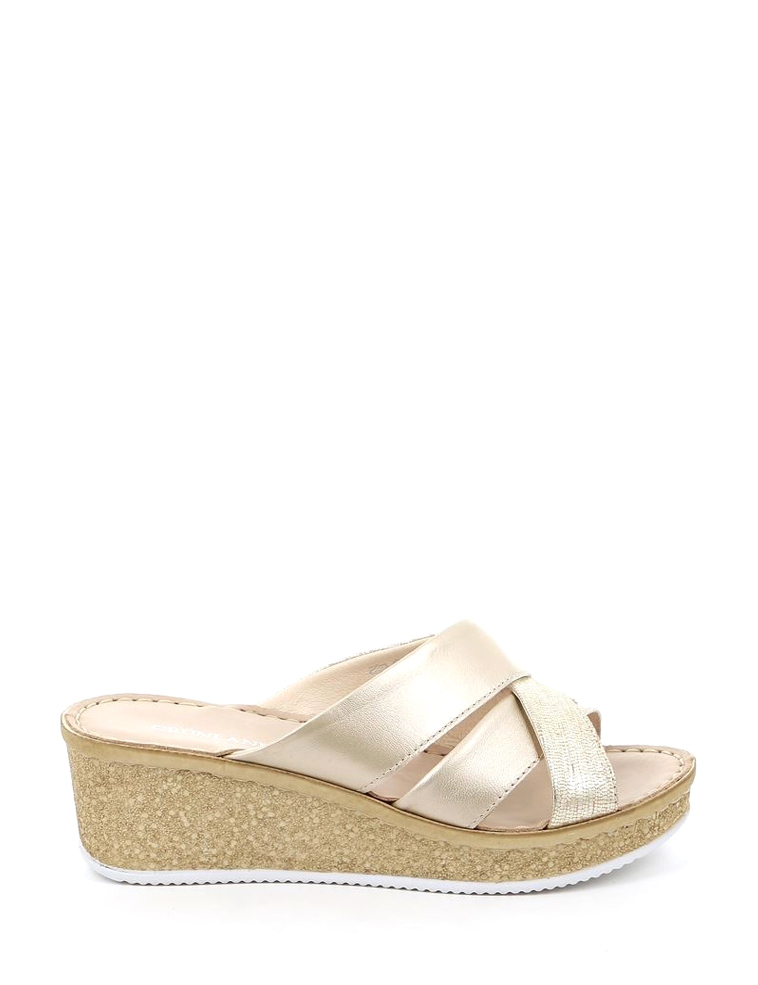 Sandali zeppa Platino Grunland