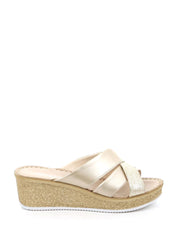 Sandali zeppa Platino Grunland