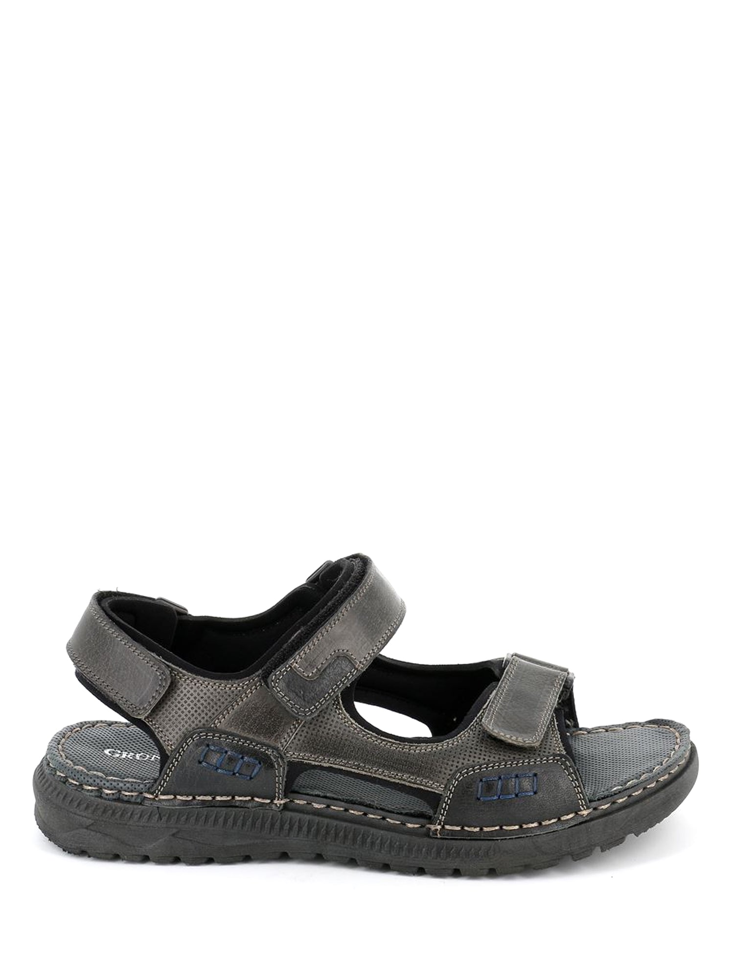 Sandali con strappi Grigio Grunland