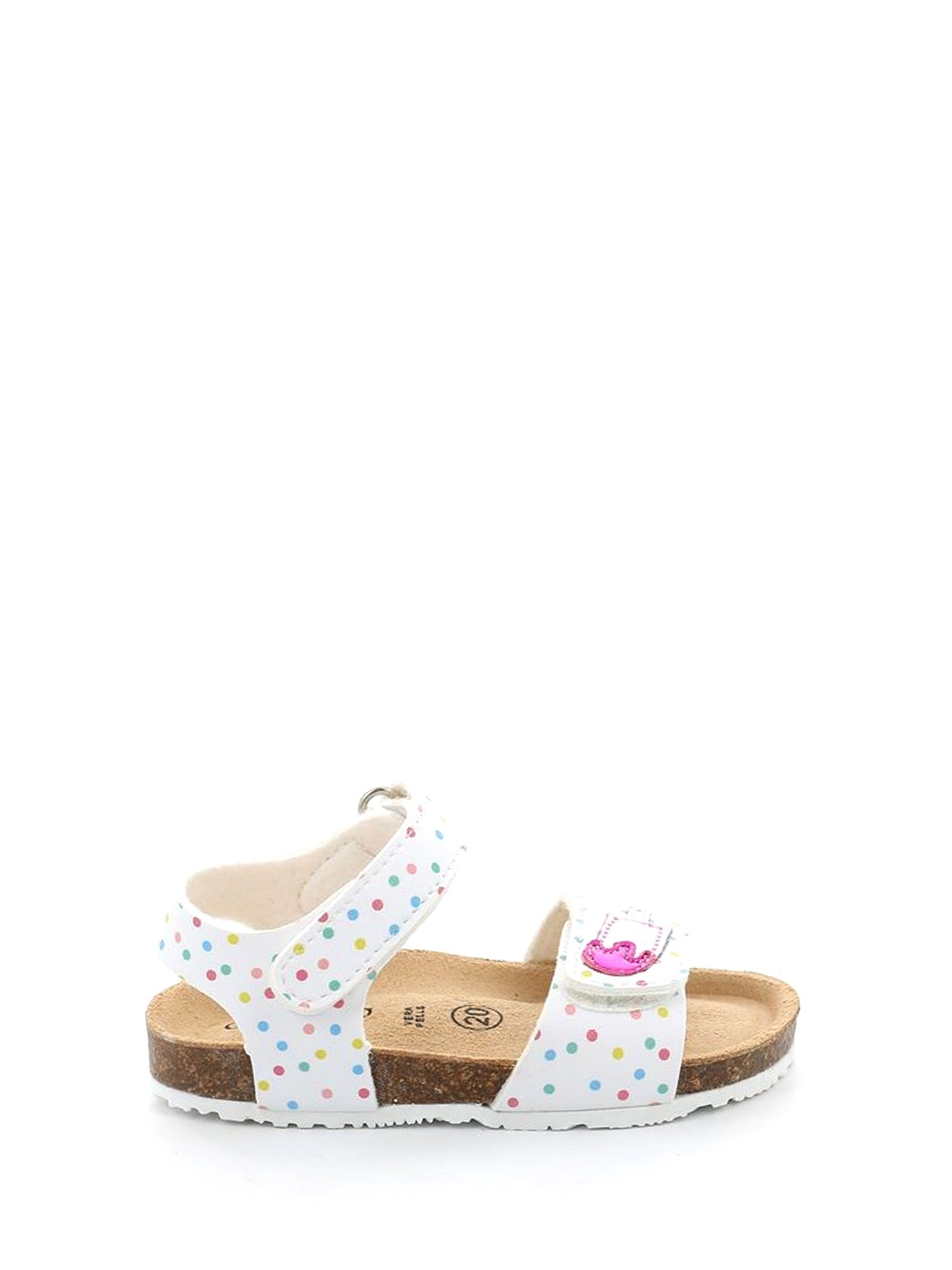 Sandali con strappi Bianco Grunland Junior