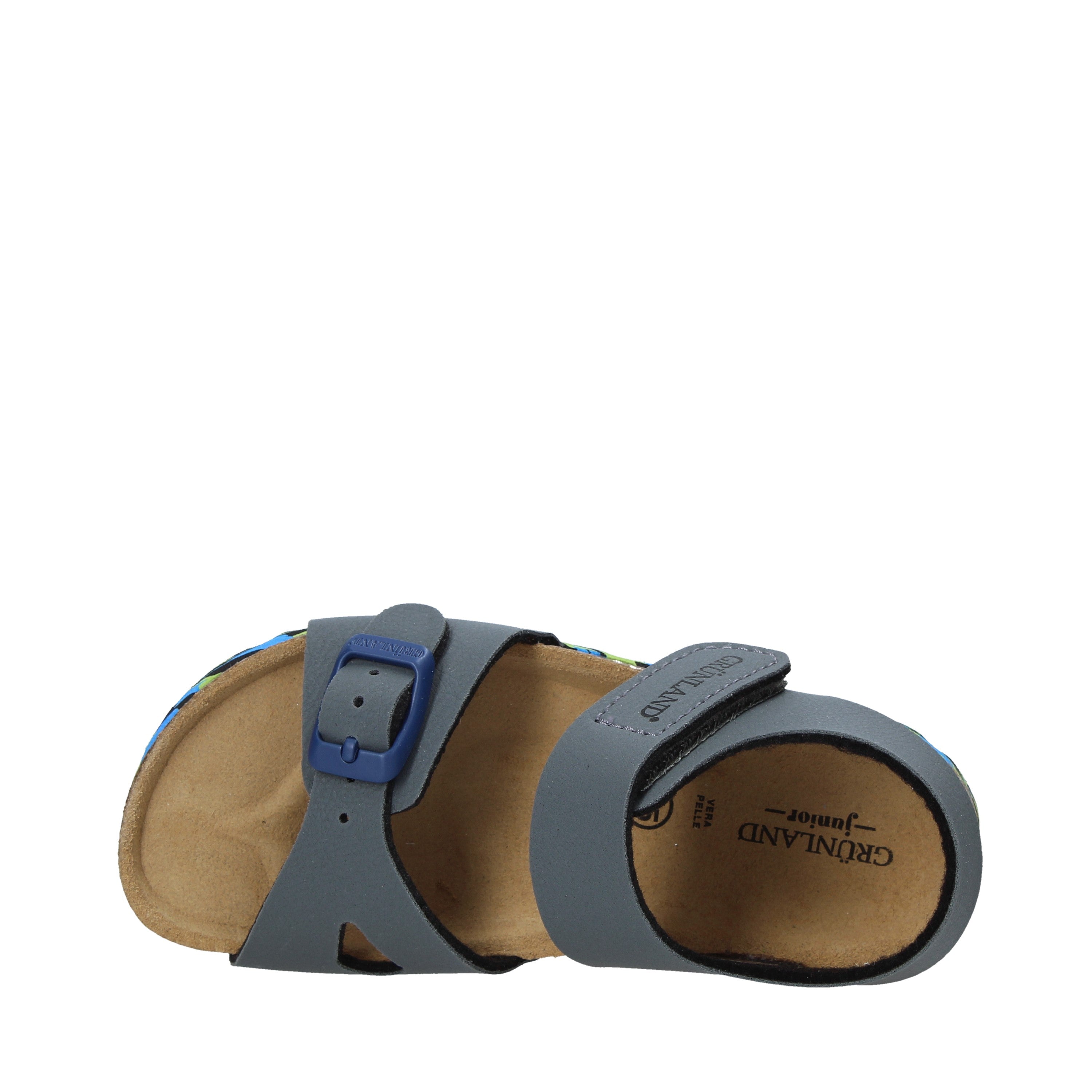 Sandali con strappi Grigio Grunland Junior