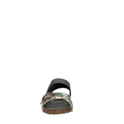 Sandali con strappi Verde Grunland Junior