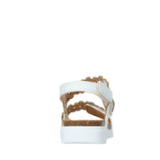Sandali con strappi Bianco Grunland Junior