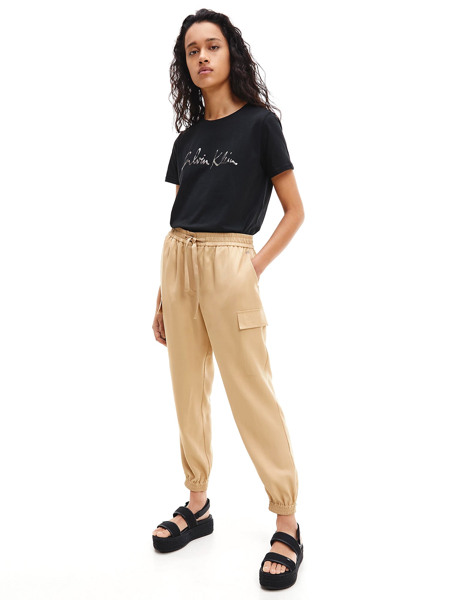 Pantaloni Beige Calvin Klein