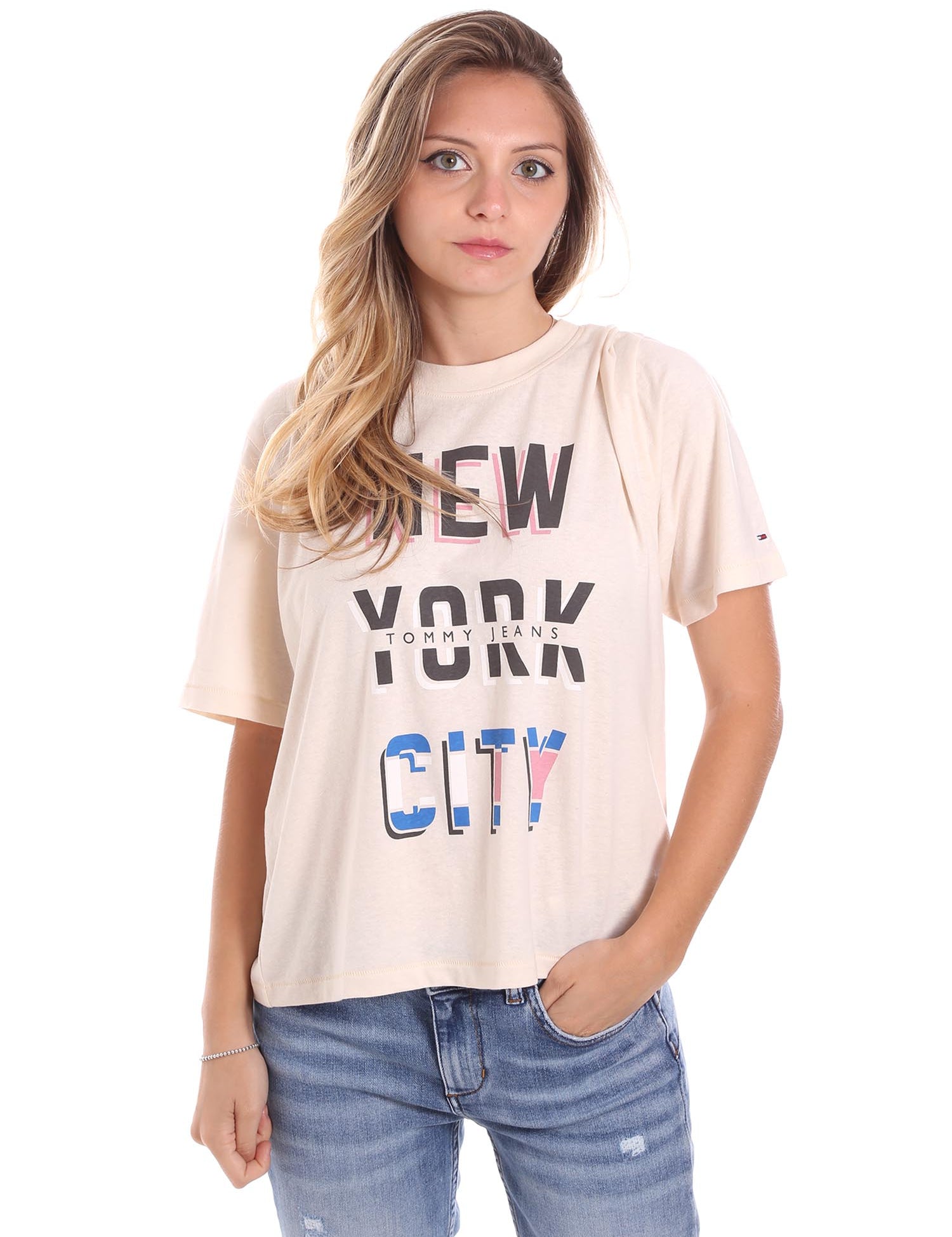 T-shirt Beige Tommy Jeans