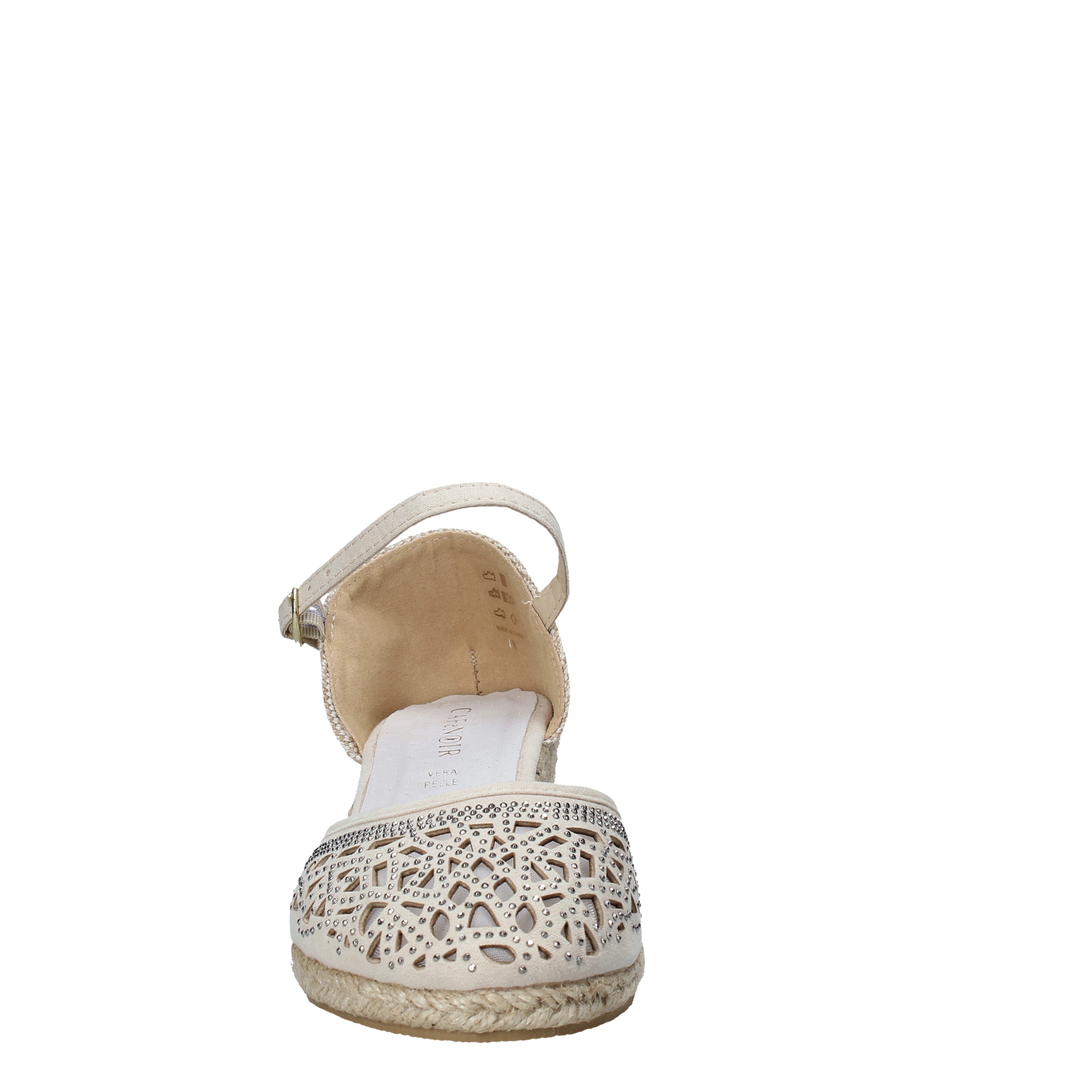 Sandali zeppa Beige Cafenoir