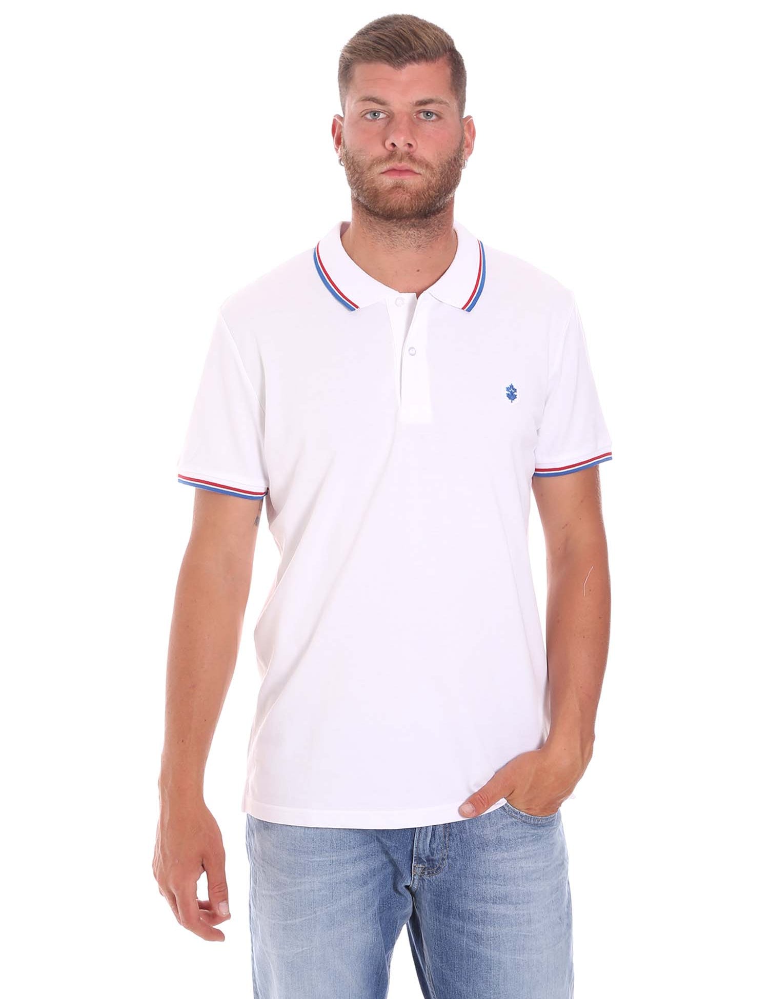 Polo Bianco Lumberjack