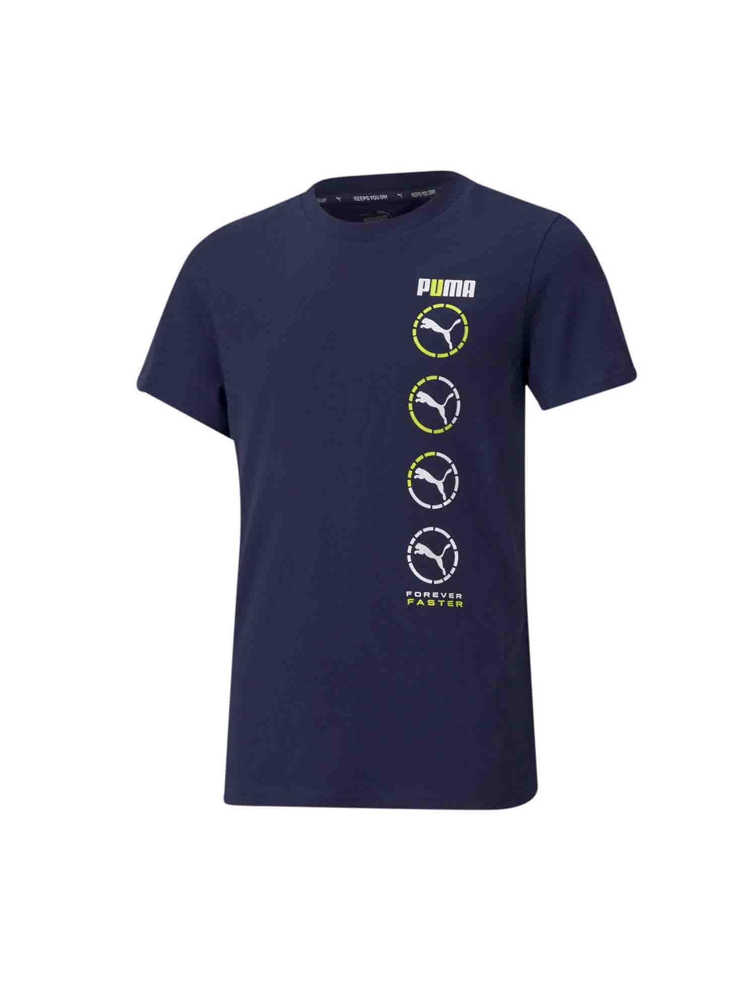 T-shirt Blu Puma