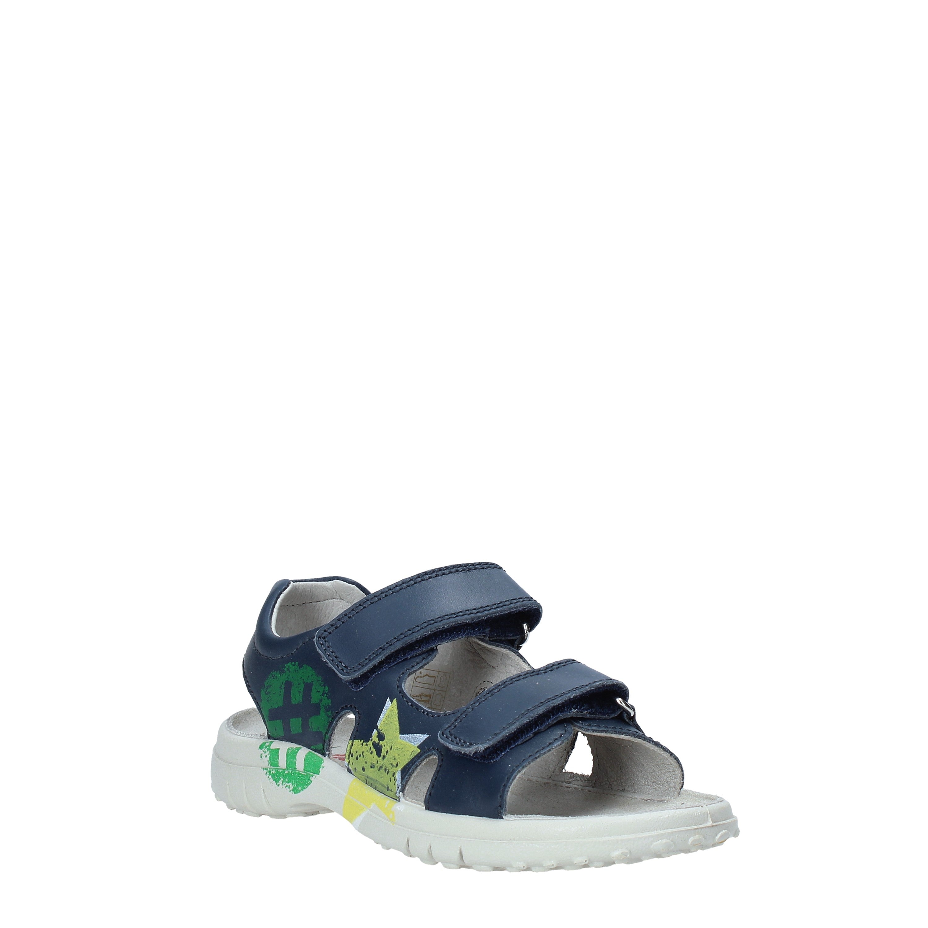Sandali con strappi Blu Naturino