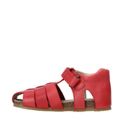 Sandali con strappi Rosso Falcotto