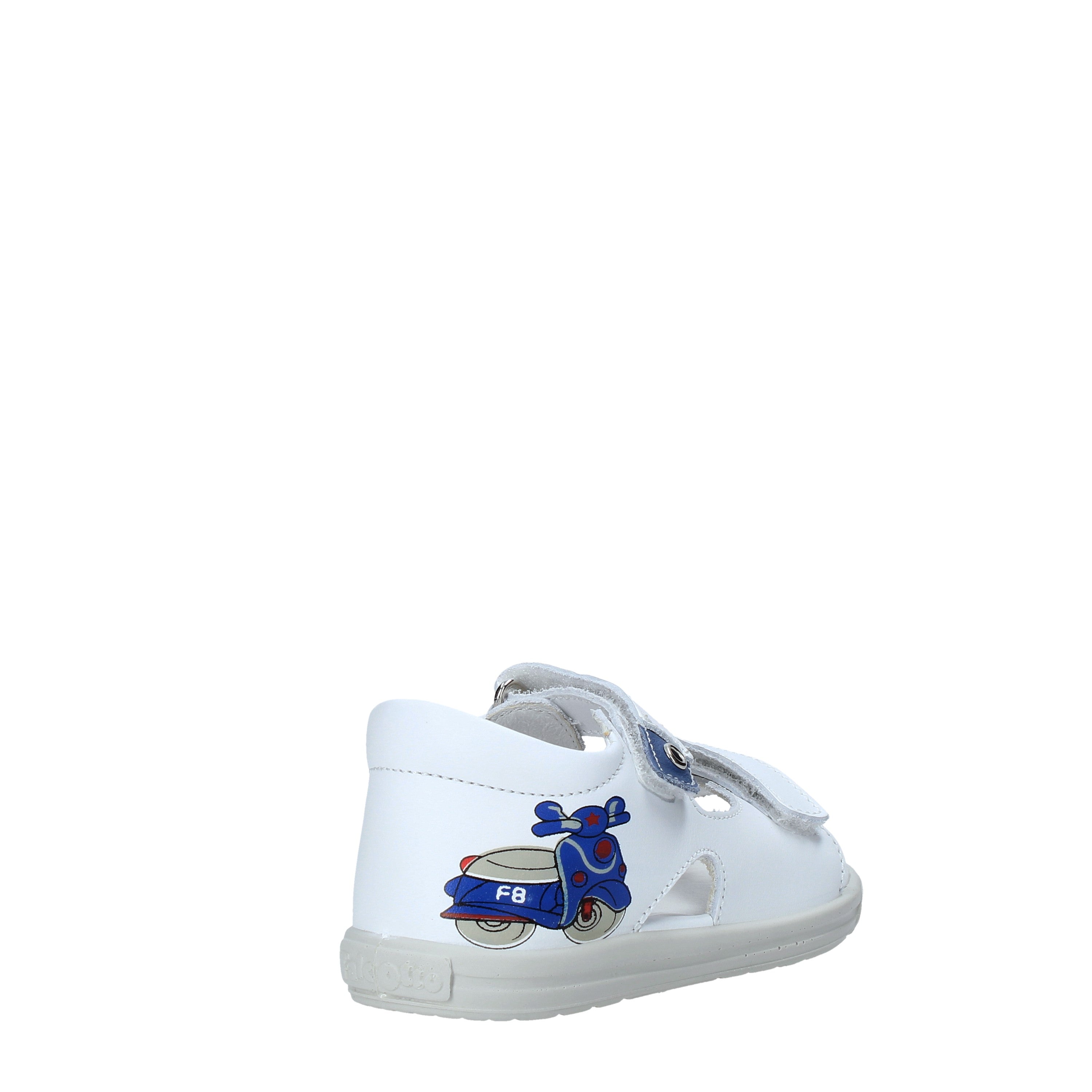 Sandali con strappi Bianco Falcotto