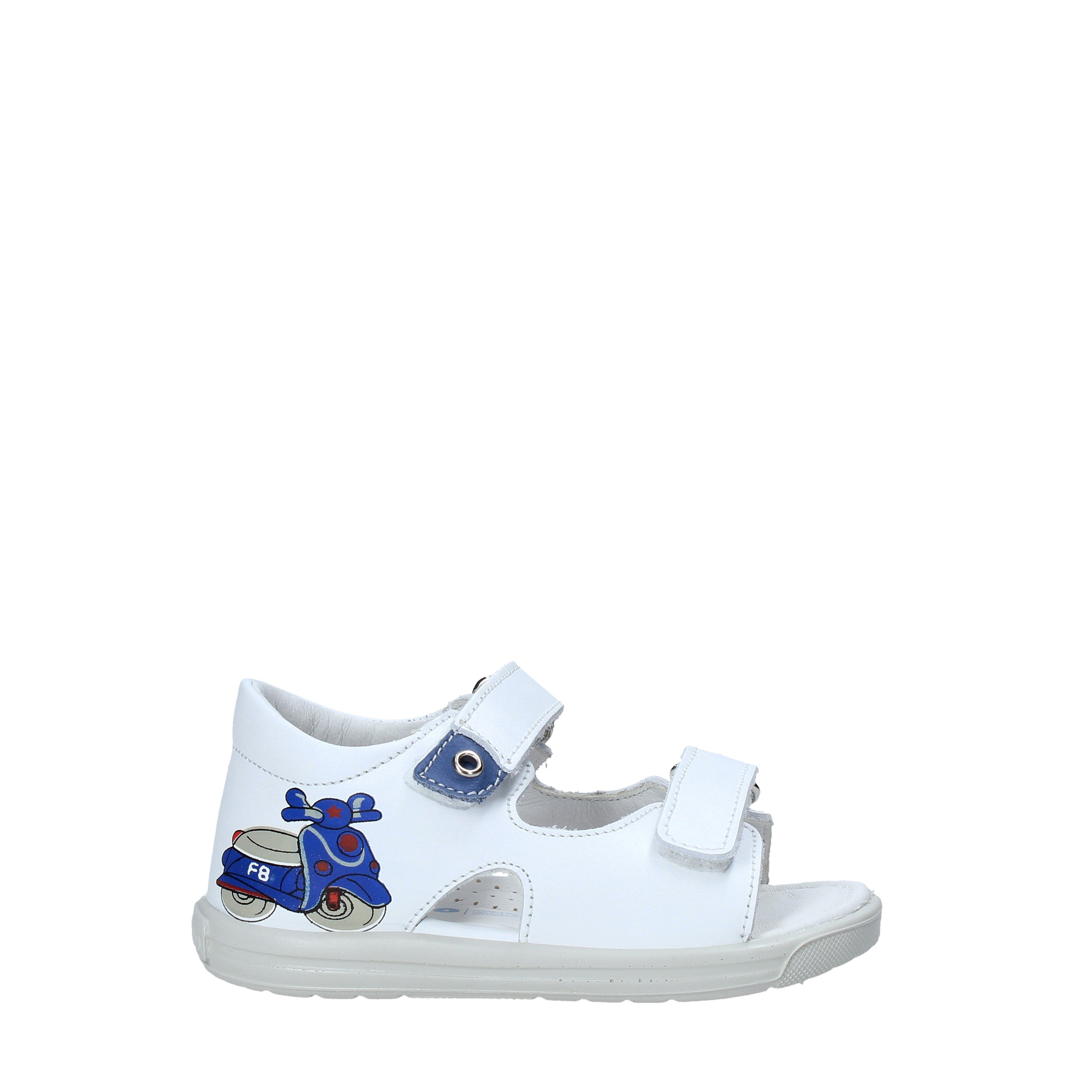 Sandali con strappi Bianco Falcotto