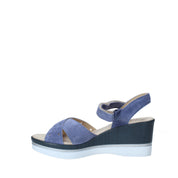 Sandali zeppa Blu Blu Melluso
