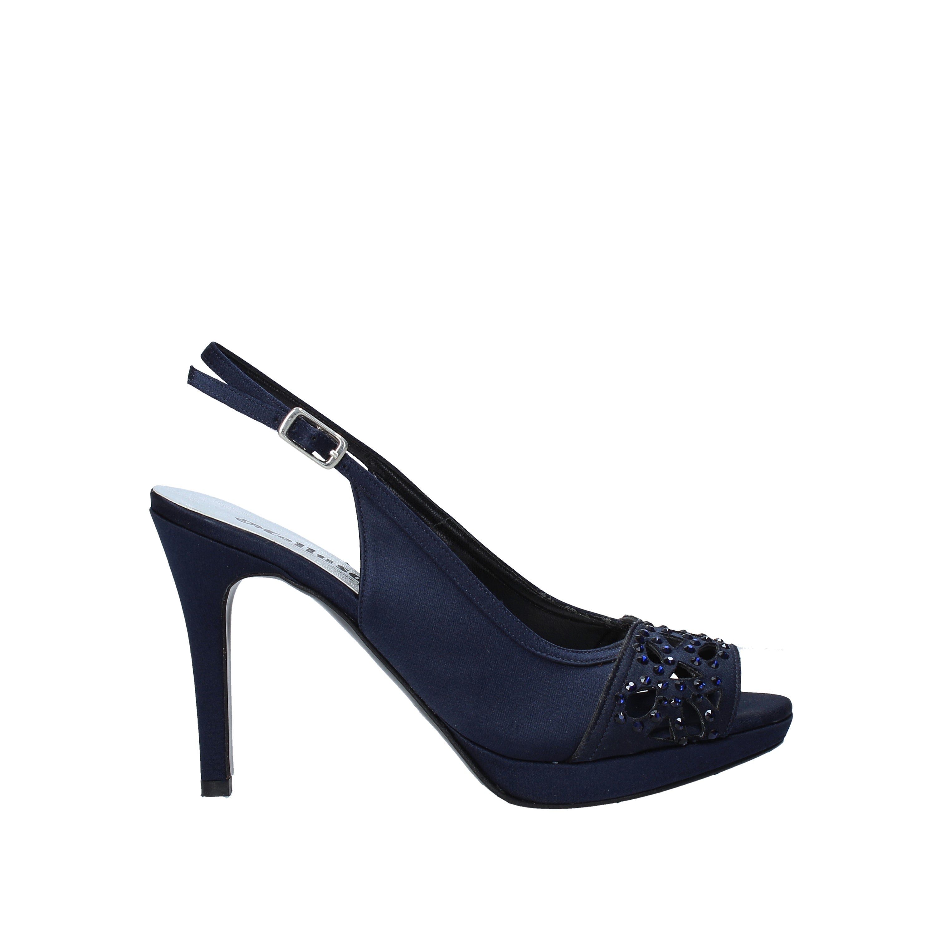 Sandali tacco Blu Melluso