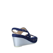 Sandali zeppa Blu Melluso