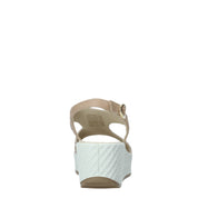 Sandali zeppa Beige Enval
