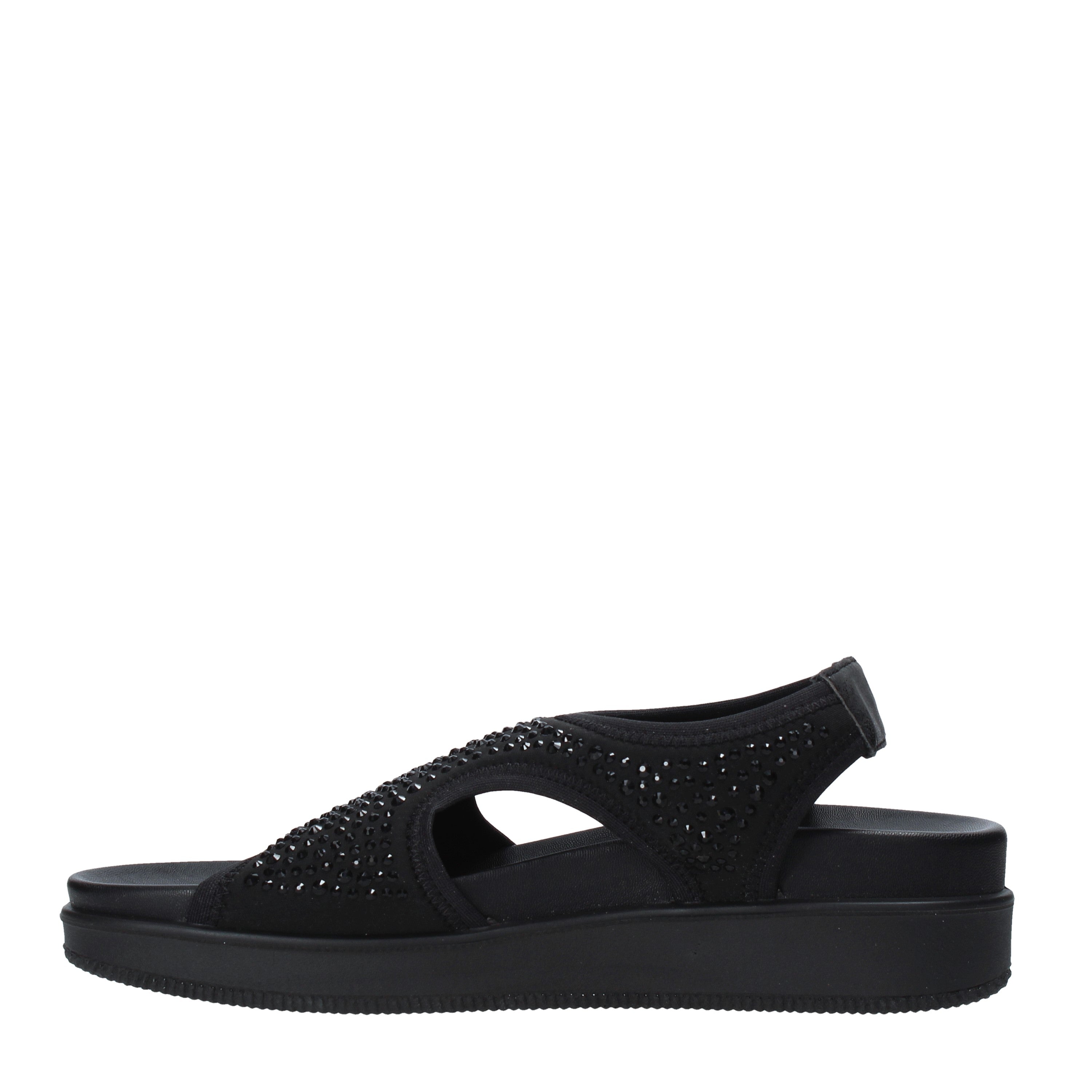 Sandali zeppa Nero Enval