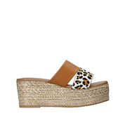 Sandali zeppa Marrone Gold&gold