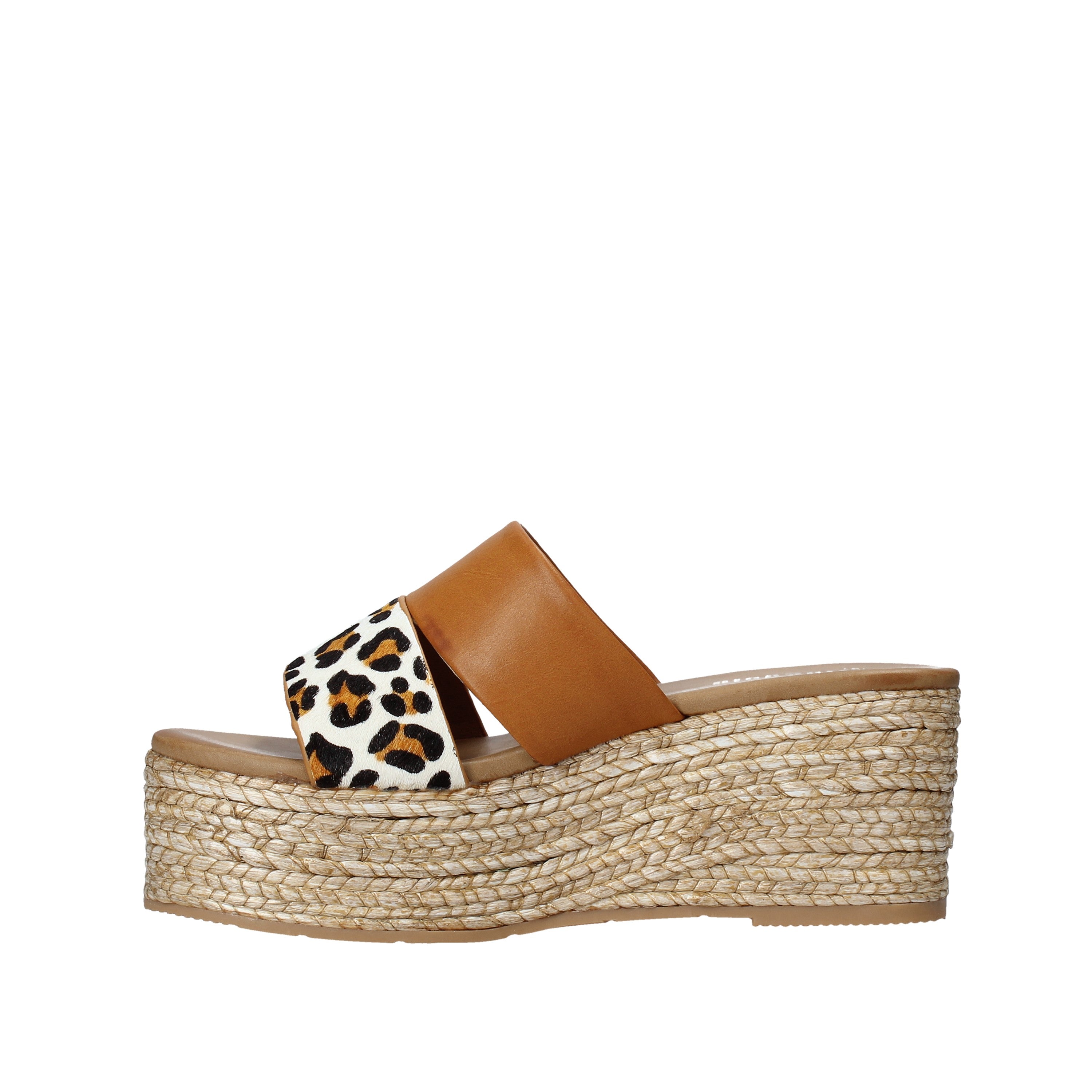 Sandali zeppa Marrone Gold&gold