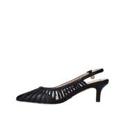 Sandali tacco Nero Gold&gold