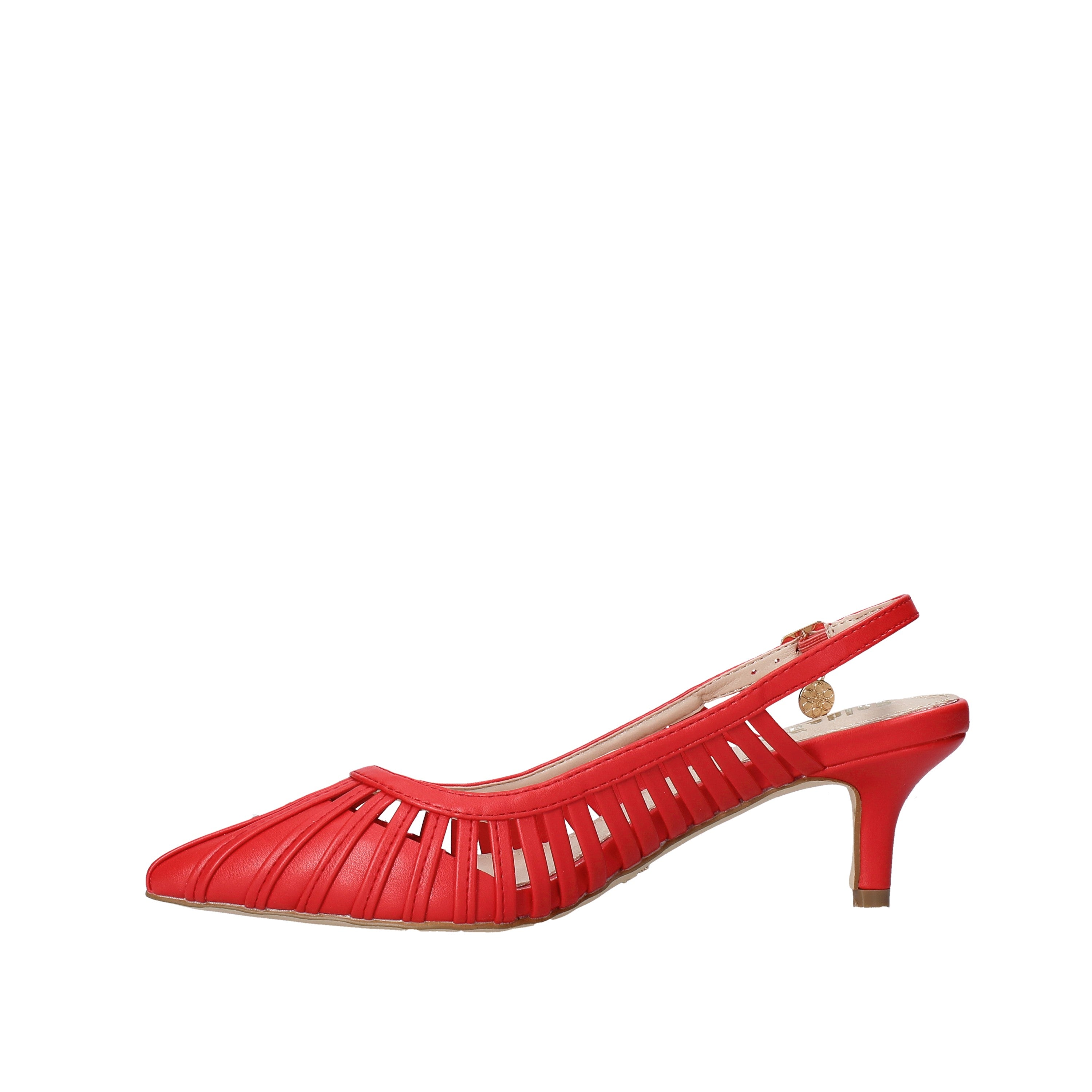 Sandali tacco Rosso Gold&gold