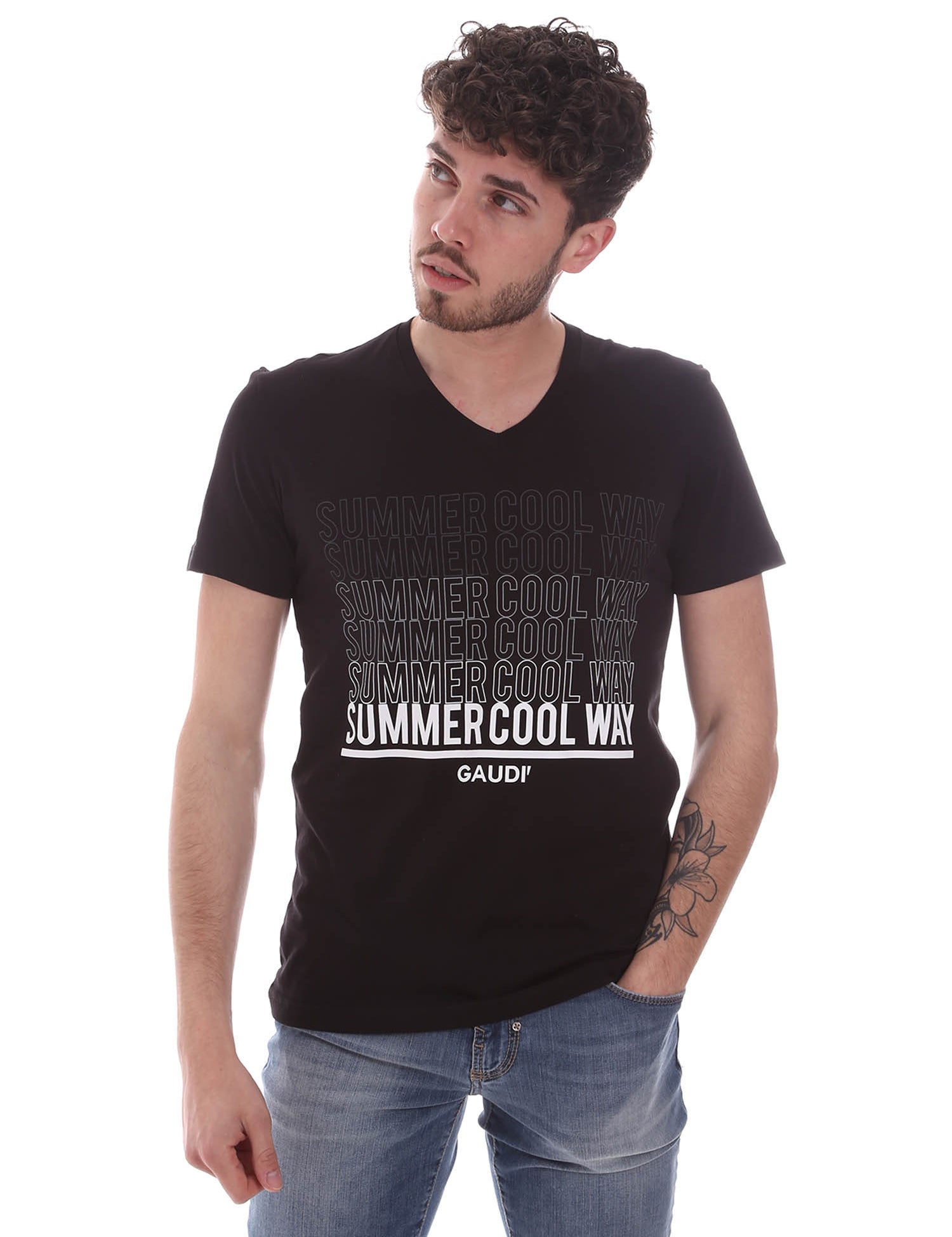 T-shirt Nero Gaudi