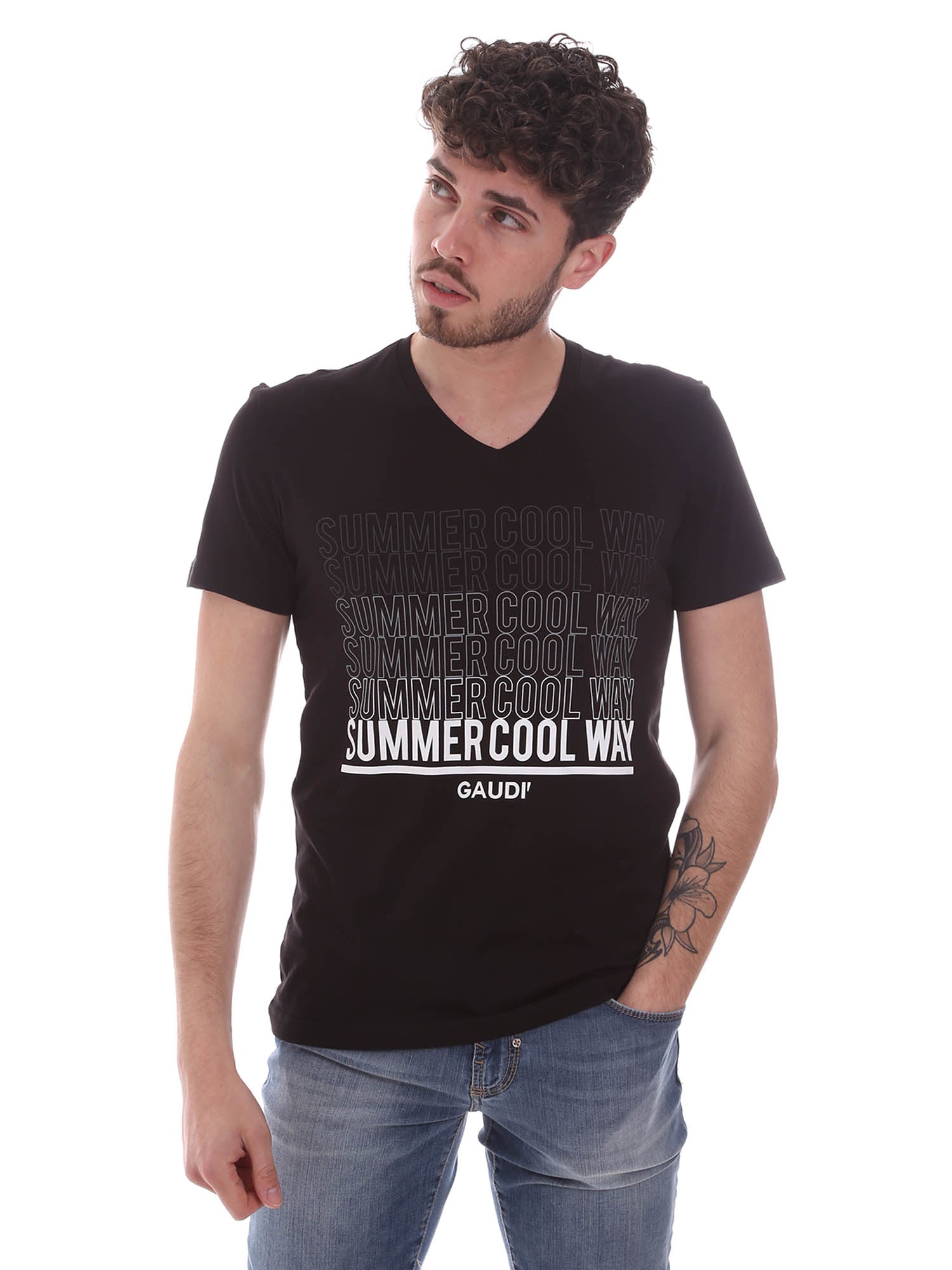 T-shirt Nero Gaudi