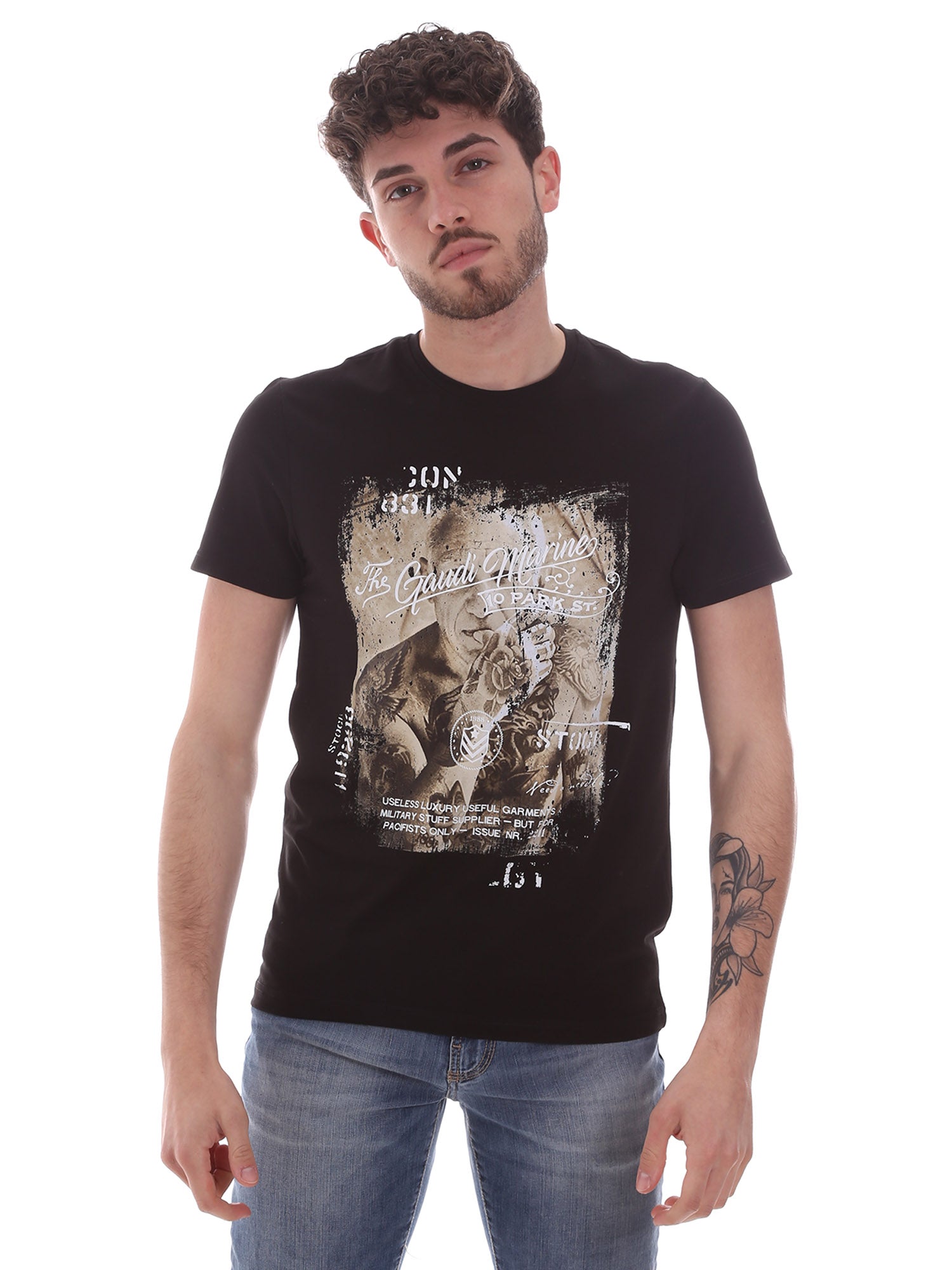 T-shirt Nero Gaudi
