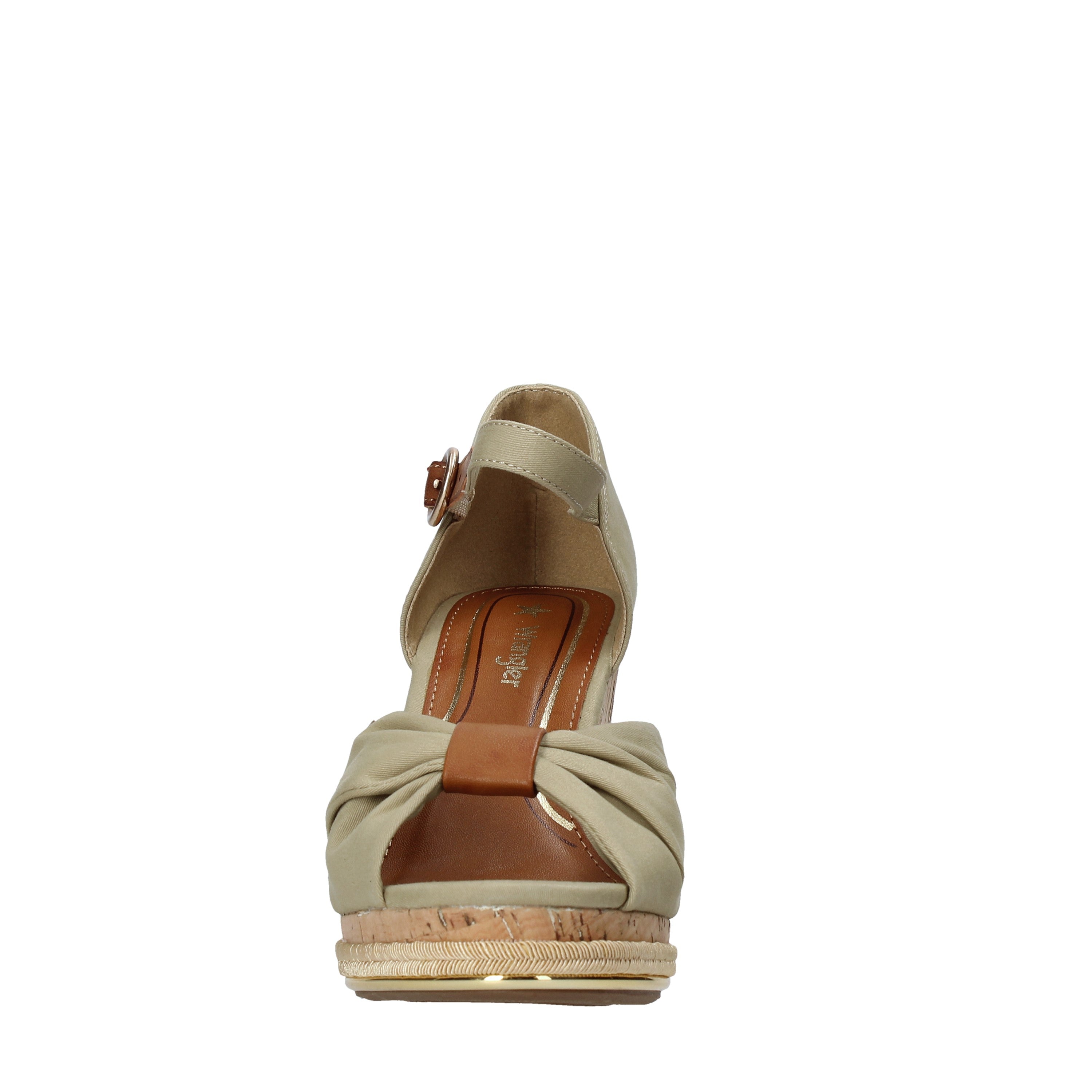 Sandali zeppa Beige Wrangler