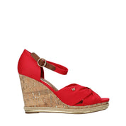 Sandali zeppa Rosso Wrangler