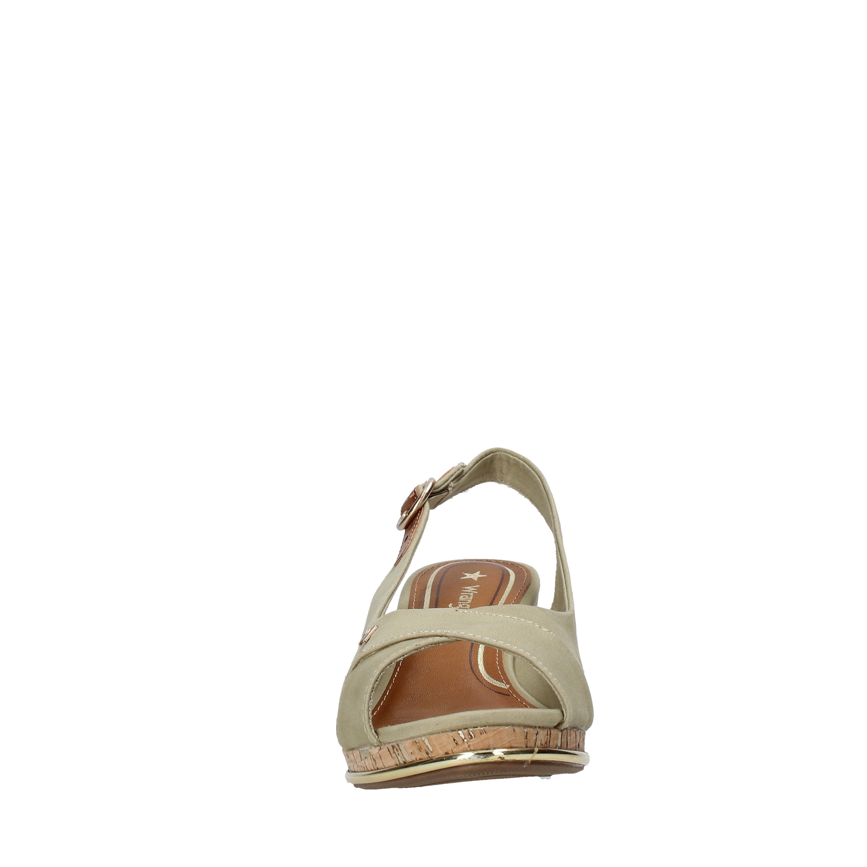 Sandali zeppa Verde Wrangler
