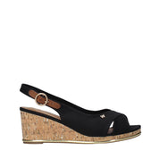 Sandali zeppa Nero Wrangler