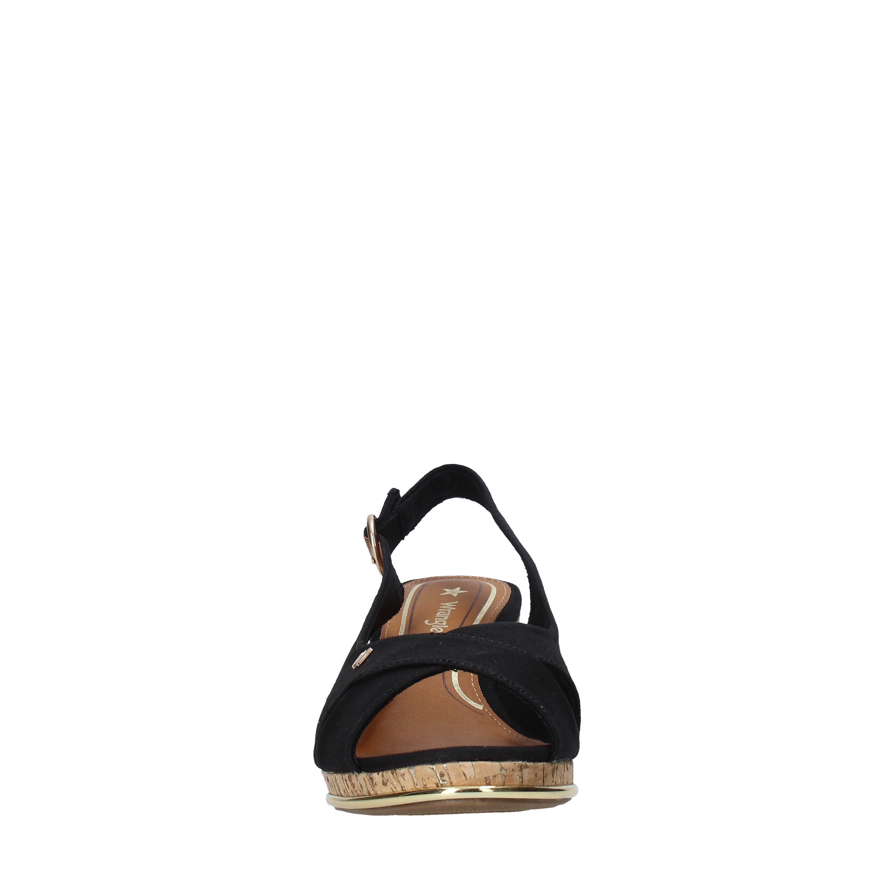 Sandali zeppa Nero Wrangler