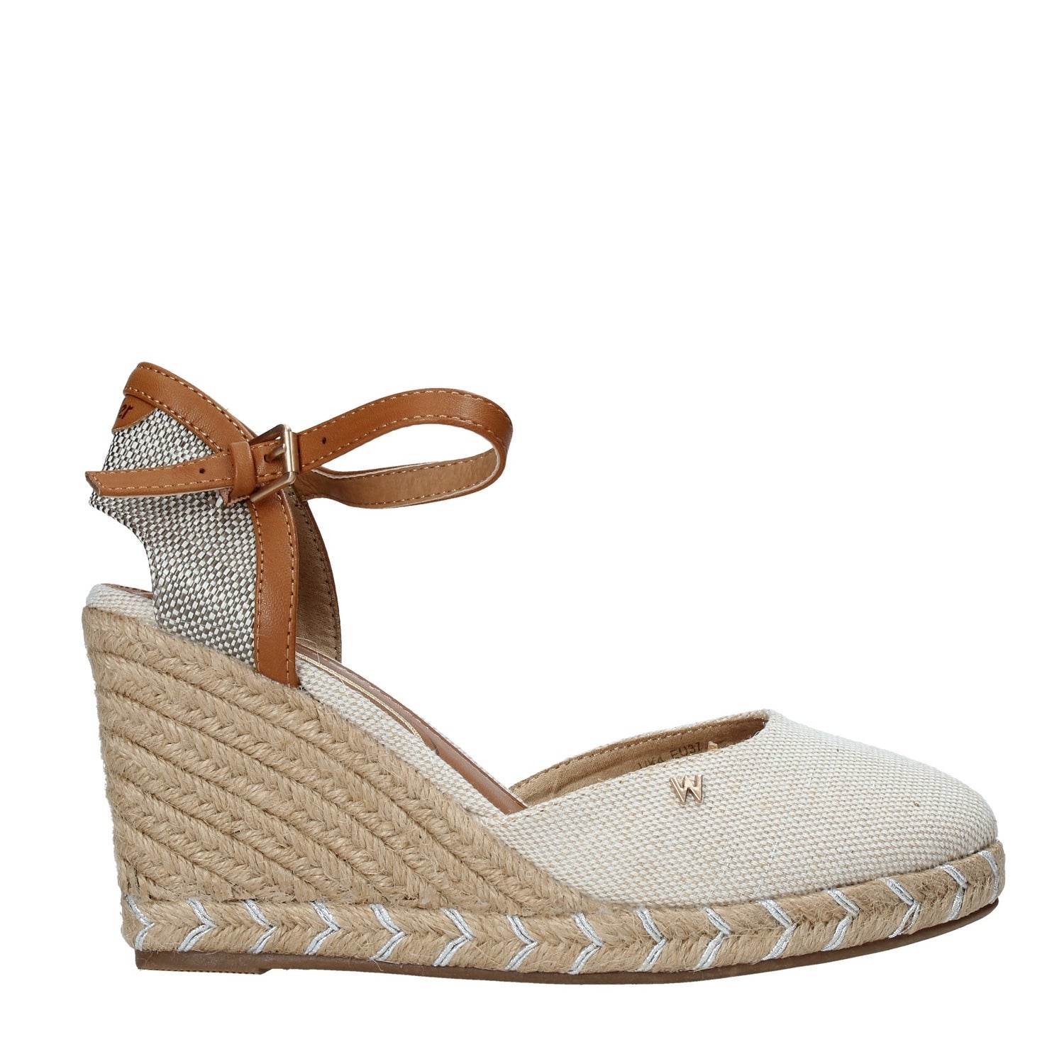 Sandali zeppa Beige Wrangler
