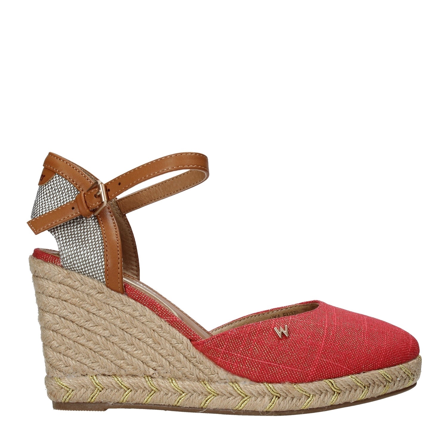 Sandali zeppa Rosso Wrangler