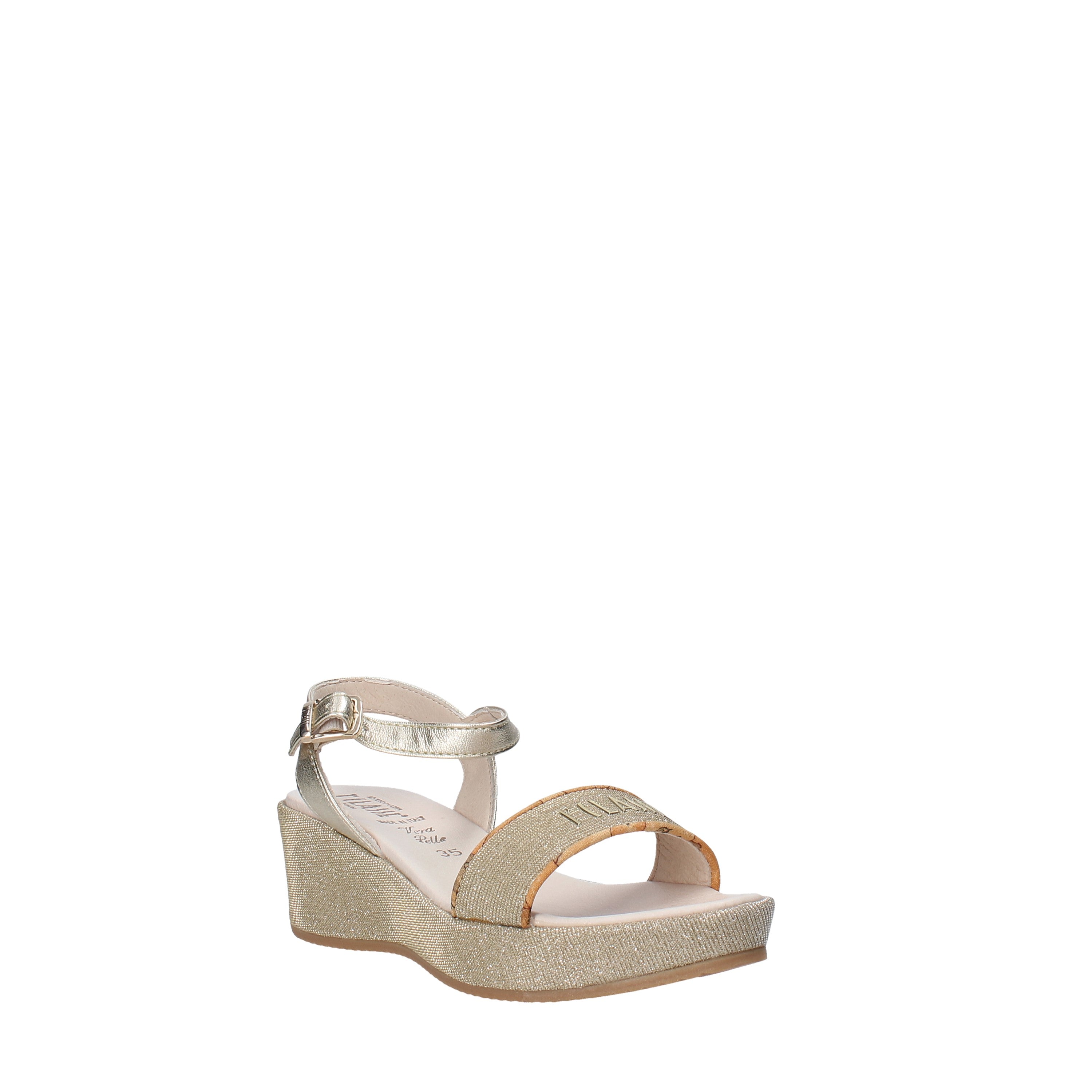 Sandali zeppa Platino Alviero Martini 1a Classe 